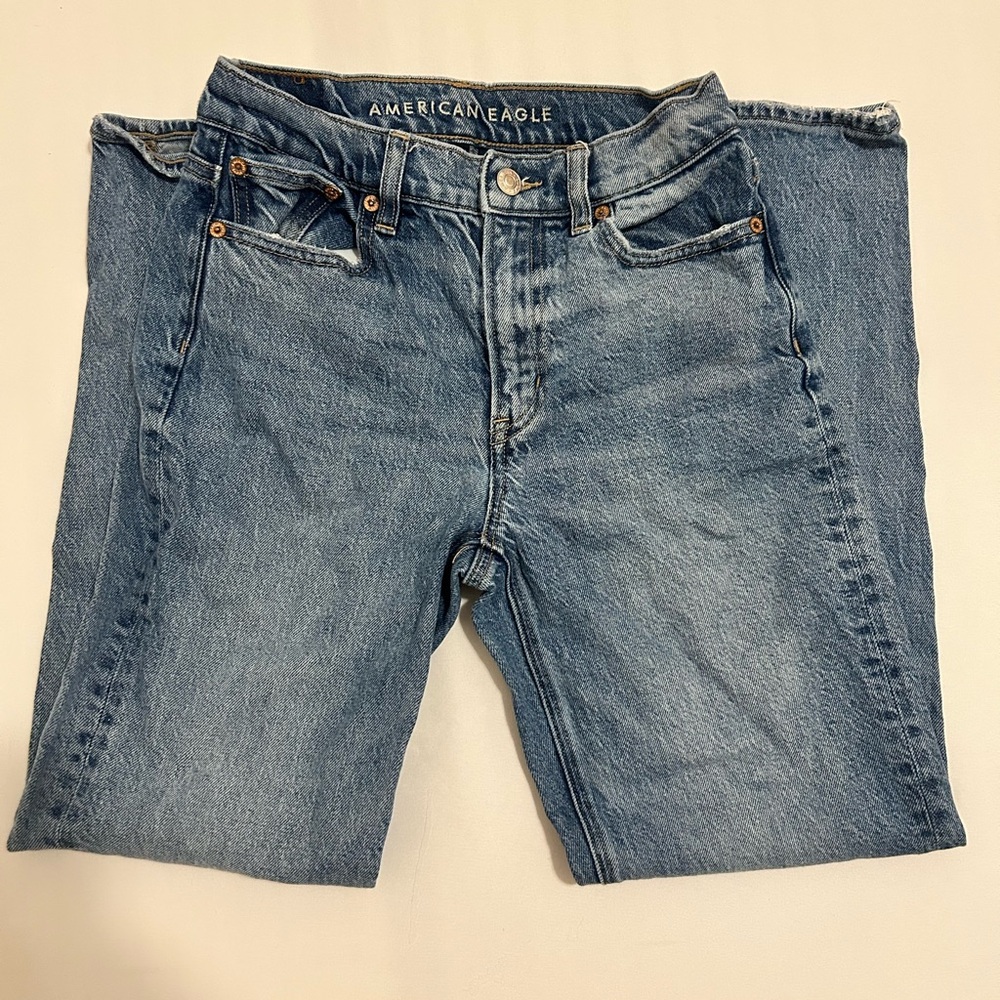 American Eagle Outfitters Men's Classic Blue Straight Jeans